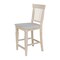 International Concepts Seattle Counter Height Stool, 24" Seat Height, Unfinished S-112 - alternate 5